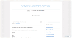 Desktop Screenshot of bittersweetdreams28.wordpress.com