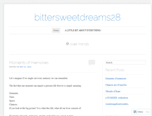 Tablet Screenshot of bittersweetdreams28.wordpress.com