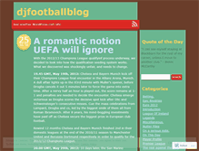 Tablet Screenshot of djfootballblog.wordpress.com