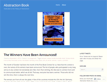 Tablet Screenshot of abstractionbook.wordpress.com