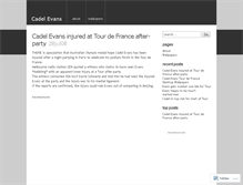 Tablet Screenshot of cadelevans.wordpress.com