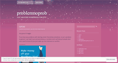 Desktop Screenshot of problemnoprob.wordpress.com