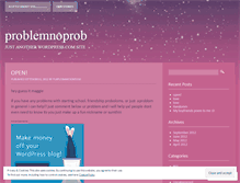 Tablet Screenshot of problemnoprob.wordpress.com