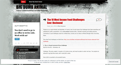Desktop Screenshot of bigdumbanimal.wordpress.com