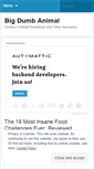 Mobile Screenshot of bigdumbanimal.wordpress.com