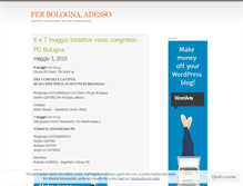 Tablet Screenshot of perbolognaadesso.wordpress.com