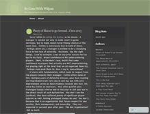 Tablet Screenshot of begonewithwilpon.wordpress.com
