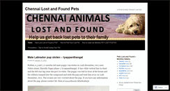 Desktop Screenshot of chennailostandfoundpets.wordpress.com