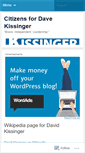 Mobile Screenshot of davidkissinger.wordpress.com