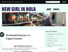 Tablet Screenshot of newgirlinnola.wordpress.com