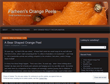 Tablet Screenshot of farheensorangepeels.wordpress.com