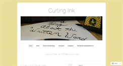 Desktop Screenshot of curlingink.wordpress.com