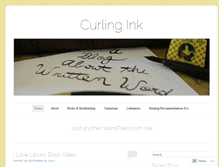 Tablet Screenshot of curlingink.wordpress.com