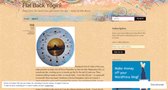 Desktop Screenshot of flatbackyoga.wordpress.com