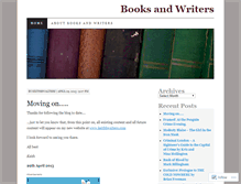 Tablet Screenshot of booksandwriters.wordpress.com