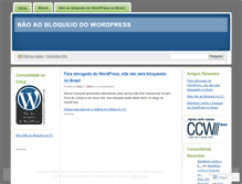 Tablet Screenshot of naoaobloqueio.wordpress.com