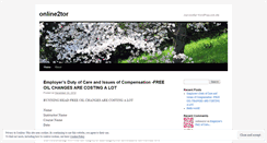 Desktop Screenshot of online2tor.wordpress.com