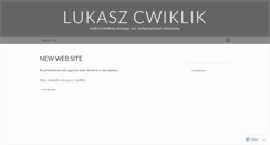 Desktop Screenshot of cwiklik.wordpress.com