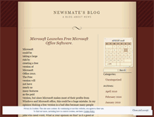 Tablet Screenshot of newsmate.wordpress.com