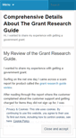 Mobile Screenshot of grantresearchguide.wordpress.com