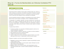 Tablet Screenshot of contabilidadeftcead.wordpress.com