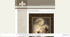 Desktop Screenshot of halfthekingdom.wordpress.com