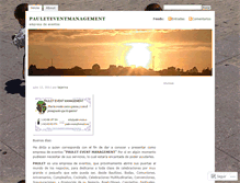 Tablet Screenshot of pauleteventmanagement.wordpress.com