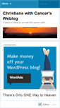 Mobile Screenshot of christianswithcancer.wordpress.com