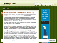 Tablet Screenshot of iamnotabum.wordpress.com