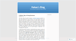 Desktop Screenshot of hakanbozkaya.wordpress.com