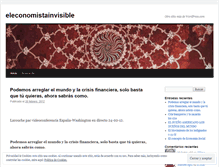 Tablet Screenshot of eleconomistainvisible.wordpress.com