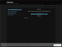 Tablet Screenshot of hipattack.wordpress.com