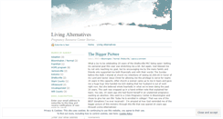 Desktop Screenshot of livingalternatives.wordpress.com