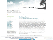 Tablet Screenshot of livingalternatives.wordpress.com