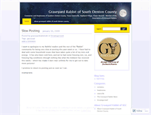 Tablet Screenshot of graveyardrabbitsdc.wordpress.com
