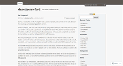 Desktop Screenshot of danettecrawford.wordpress.com