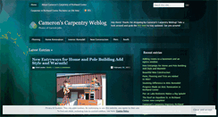 Desktop Screenshot of cameronscarpentry.wordpress.com