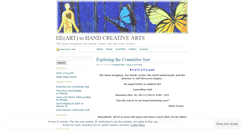 Desktop Screenshot of hearttohandarts.wordpress.com