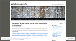 Desktop Screenshot of paintboxsoapworks.wordpress.com