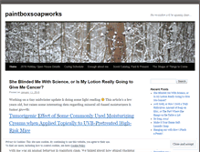 Tablet Screenshot of paintboxsoapworks.wordpress.com