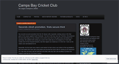 Desktop Screenshot of campsbaycricket.wordpress.com
