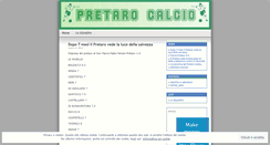 Desktop Screenshot of pretarocalcio.wordpress.com