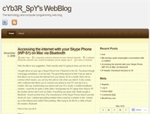 Tablet Screenshot of cyb3rspy.wordpress.com
