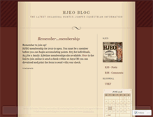 Tablet Screenshot of hjeo.wordpress.com
