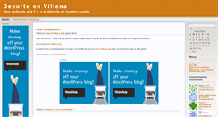 Desktop Screenshot of deportevillena.wordpress.com