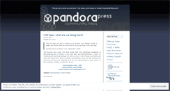 Desktop Screenshot of openpandora.wordpress.com