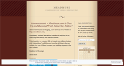 Desktop Screenshot of meadmuse.wordpress.com