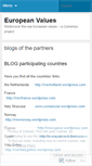 Mobile Screenshot of europeanvalues.wordpress.com
