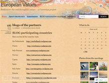 Tablet Screenshot of europeanvalues.wordpress.com