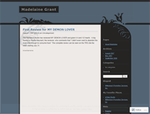 Tablet Screenshot of madelainegrant.wordpress.com